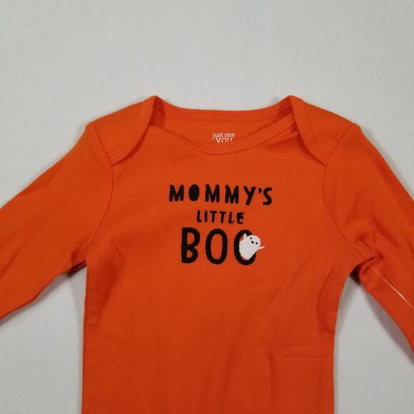 Carter's Baby Boy Halloween Orange / Beige One Piece w/ Pants Size 9 months, New - Picture 4 of 9